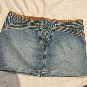 Roberto Cavalli Denim Skirt